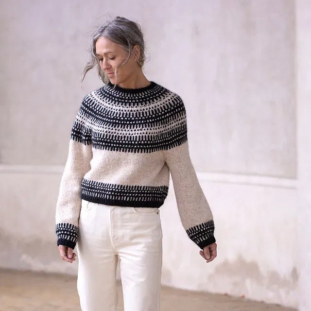 Badger and Bloom Sweater Knitting Kit - Anne Ventzel - One (1) - The Little Yarn Store