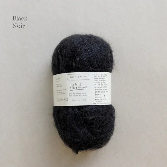 Biches & Buches Le Petit Silk & Mohair - Biches & Buches - Black - The Little Yarn Store
