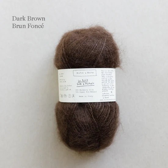 Biches & Buches Le Petit Silk & Mohair - Biches & Buches - Dark Brown - The Little Yarn Store