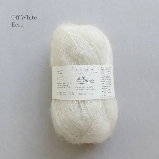 Biches & Buches Le Petit Silk & Mohair - Biches & Buches - Off - white - The Little Yarn Store