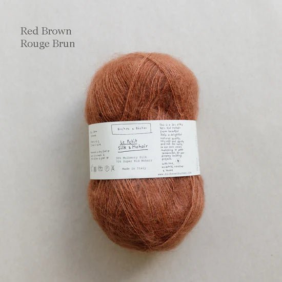 Biches & Buches Le Petit Silk & Mohair - Biches & Buches - Red Brown - The Little Yarn Store