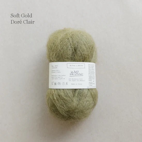 Biches & Buches Le Petit Silk & Mohair - Biches & Buches - Soft Gold - The Little Yarn Store