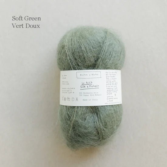 Biches & Buches Le Petit Silk & Mohair - Biches & Buches - Soft Green - The Little Yarn Store