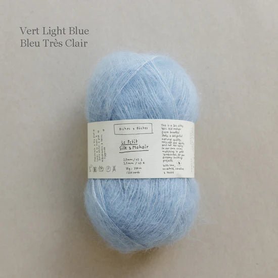 Biches & Buches Le Petit Silk & Mohair - Biches & Buches - Very Light Blue - The Little Yarn Store