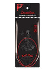 ChiaoGoo Knit Red Stainless Steel Fixed Circular Needles - ChiaoGoo - 23 cm - The Little Yarn Store
