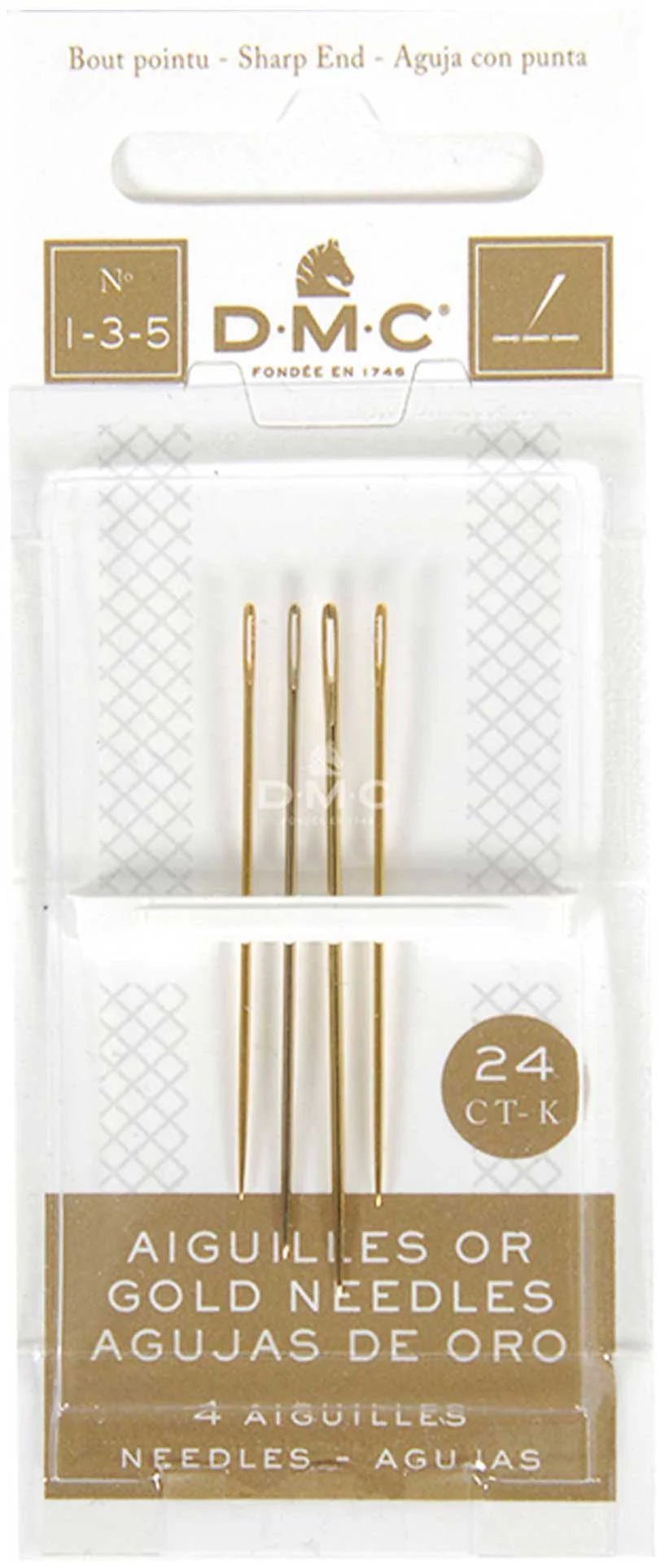 DMC Gold Embroidery Needles - DMC - 1/3/5 - The Little Yarn Store