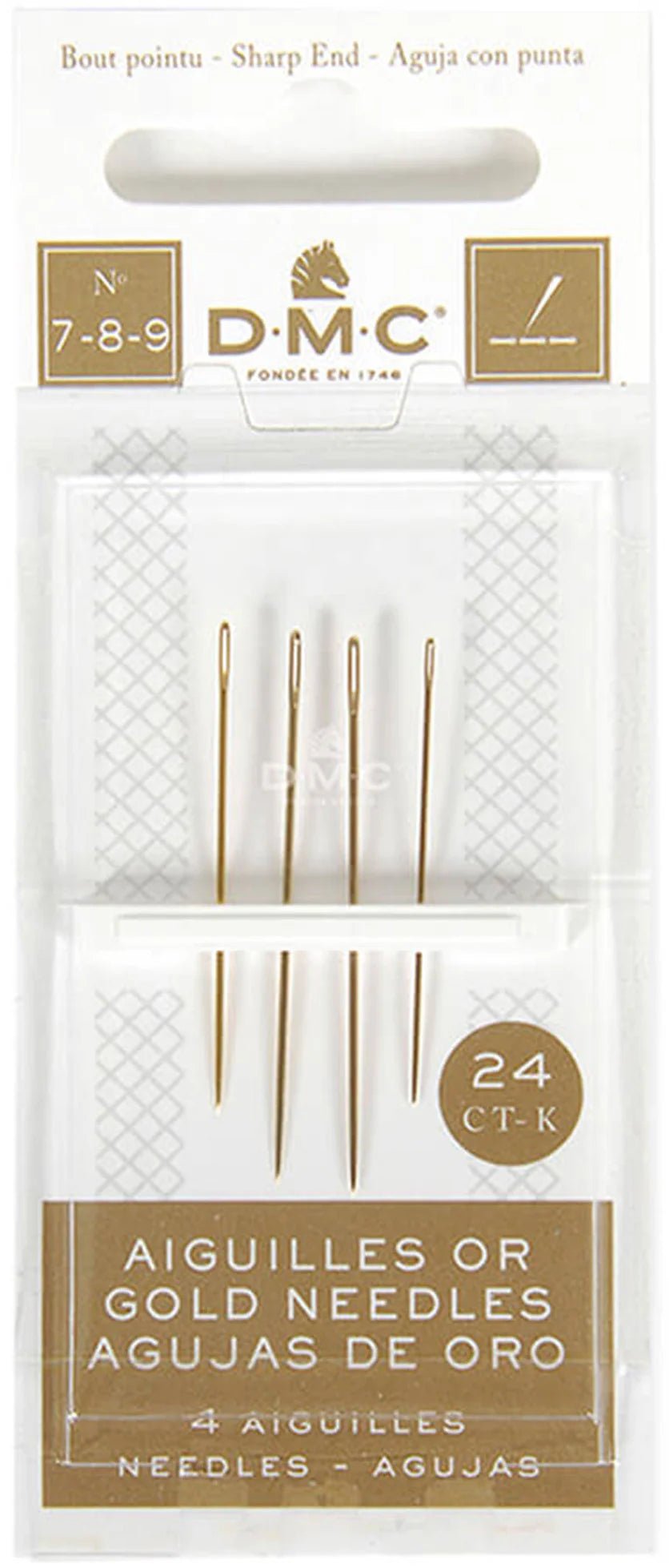 DMC Gold Embroidery Needles - DMC - 7/8/9 - The Little Yarn Store