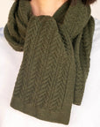Kilmaille Knits Lacy V Scarf - Kilmaille Knits - Navy - The Little Yarn Store
