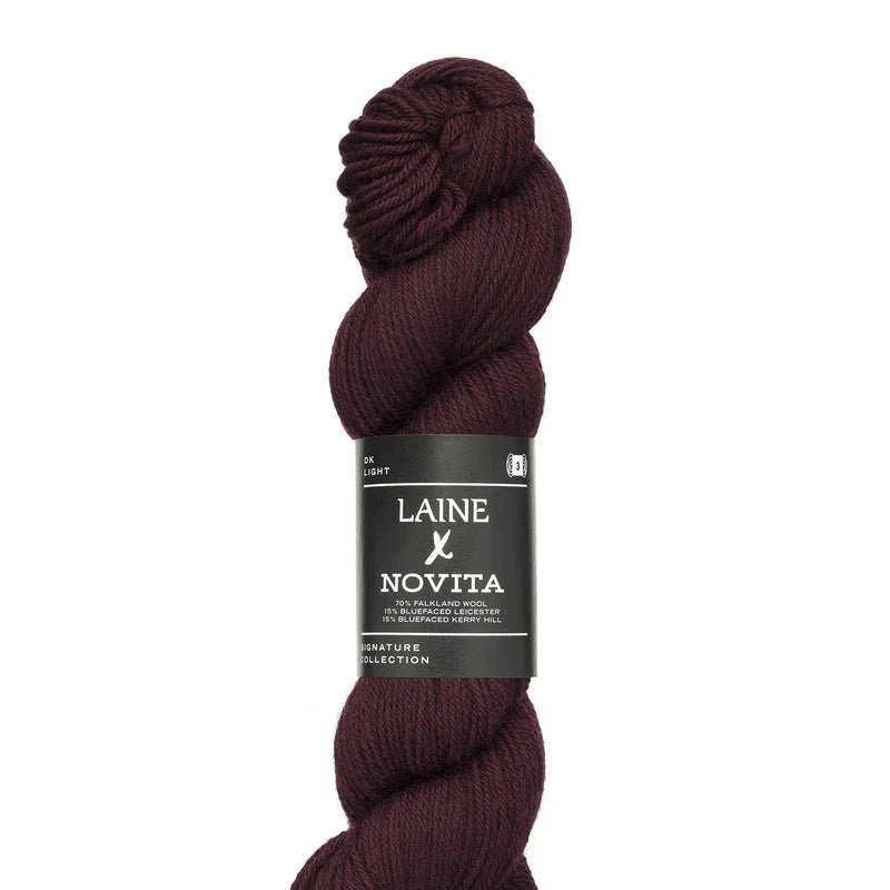 Laine x Novita DK - Laine - 7821 Deep Burgundy - The Little Yarn Store