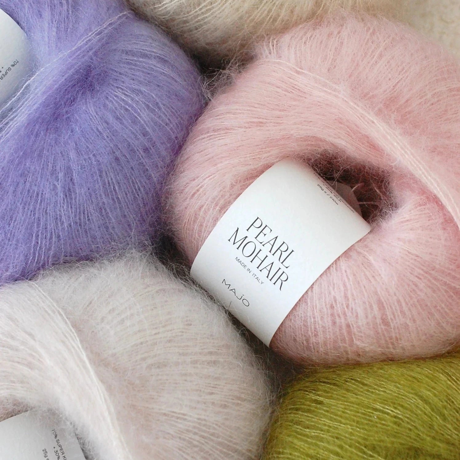 MAJO GARN Pearl Mohair - Majo Garn - Wine - The Little Yarn Store