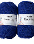 mYak Fior di Lino - mYak - Blue Sapphire - The Little Yarn Store