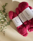 Nomad Farms Botanically Dyed DK Polworth - Nomad Farms - Cochineal No 7 - The Little Yarn Store