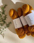 Nomad Farms Botanically Dyed DK Polworth - Nomad Farms - Golden Wattle No 4 - The Little Yarn Store