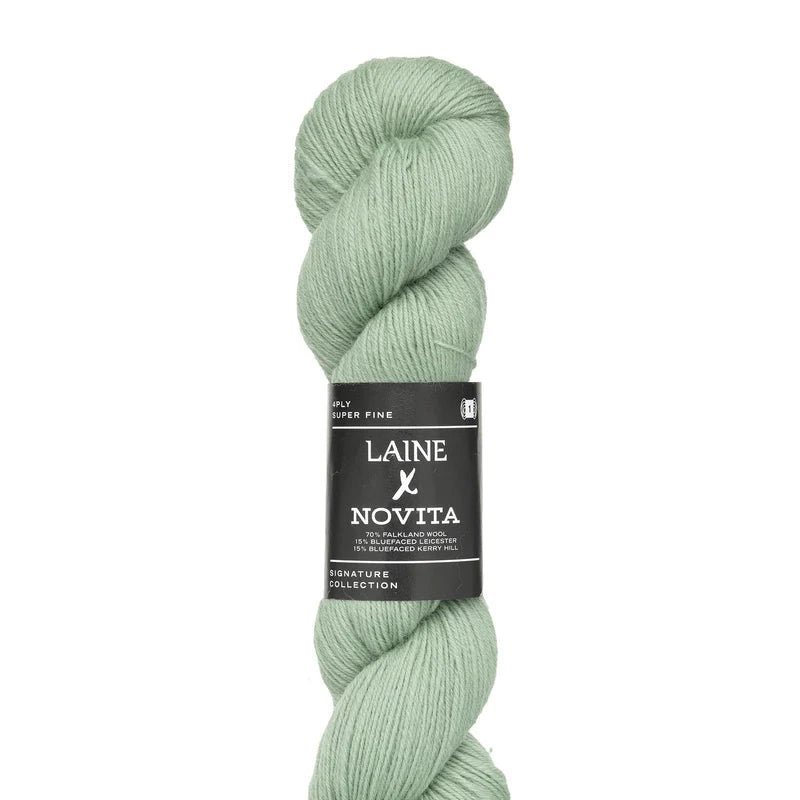 Novita x Laine 4 - Ply - Laine - 3131 Frosted Mint - The Little Yarn Store
