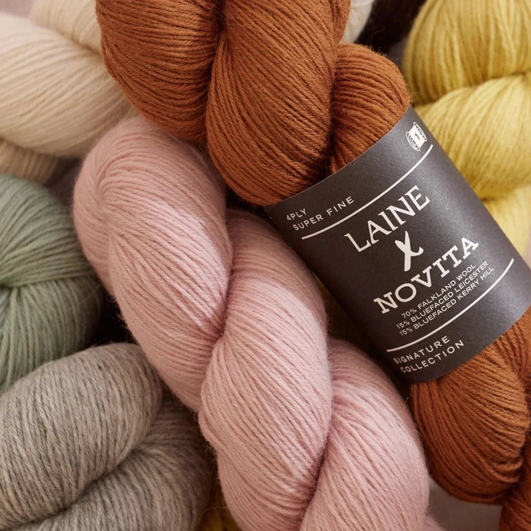 Novita x Laine 4 - Ply - Laine - 7821 Deep Burgundy - The Little Yarn Store