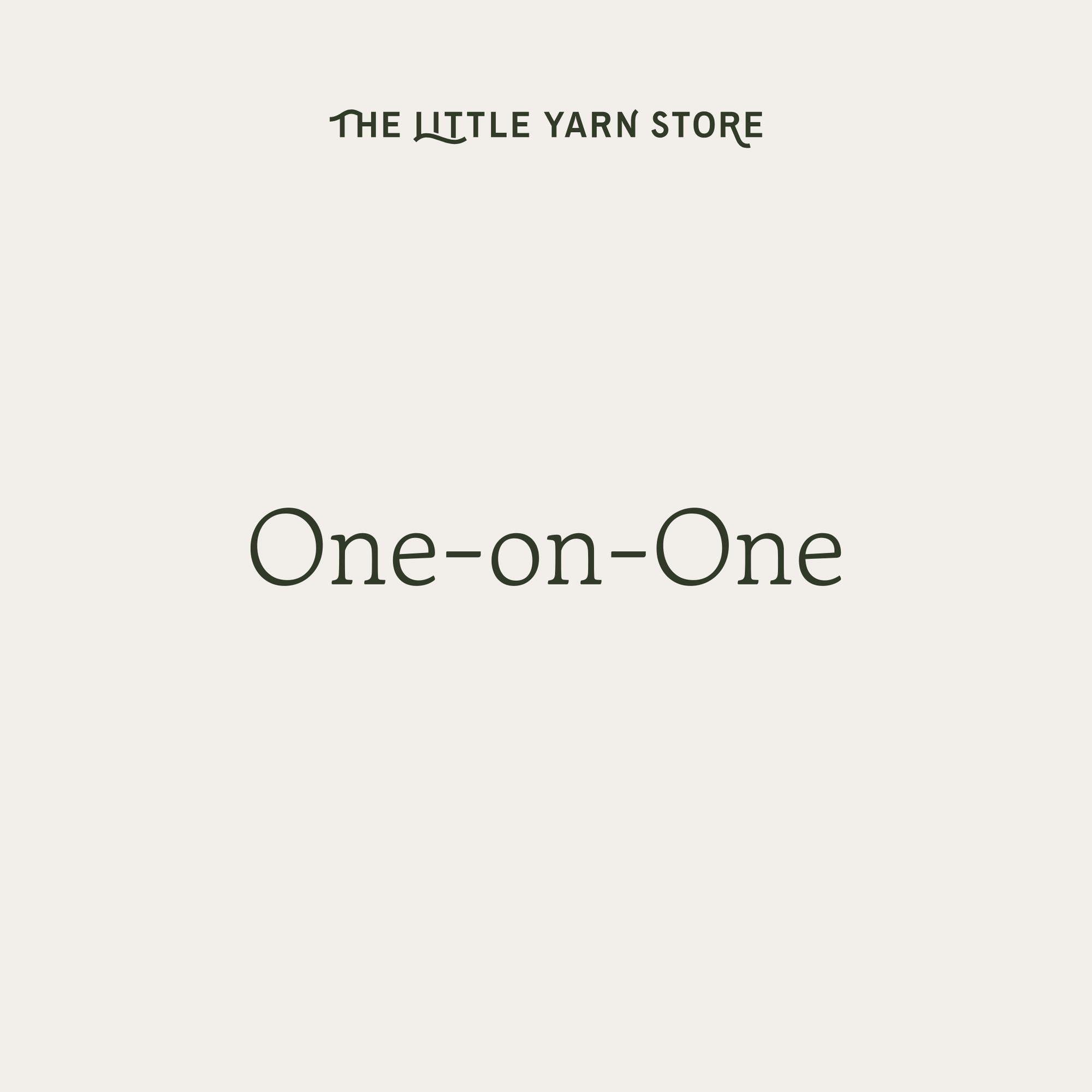 One - on - One - The Little Yarn Store - The Little Yarn Store