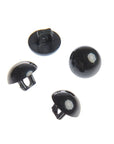 Rico Brown - Black Buttons with Bar - Rico - 11 mm - The Little Yarn Store