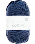 Rico Creative Cotton Aran - Rico 19 Night Blue - The Little Yarn Store