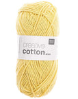 Rico Creative Cotton Aran - Rico 63 Light Yellow - The Little Yarn Store