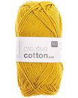 Rico Creative Cotton Aran - Rico 70 Mustard - The Little Yarn Store