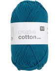 Rico Creative Cotton Aran - Rico 82 Ocean Blue - The Little Yarn Store