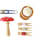 Woodrock Turning Handheld Darning Mushroom - Woodrock Turning - Natural - The Little Yarn Store
