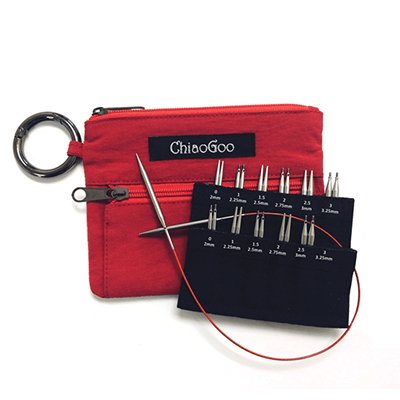ChiaoGoo Interchangeable Cables - Twist Red Lace - YAK