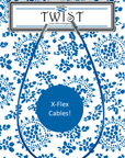 ChiaoGoo TWIST X-Flex Blue Cables - 5 cm - ChiaoGoo - Needles - The Little Yarn Store