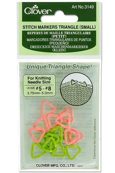 Clover Triangle Stitch Markers - Clover - Small - The Little Yarn Store