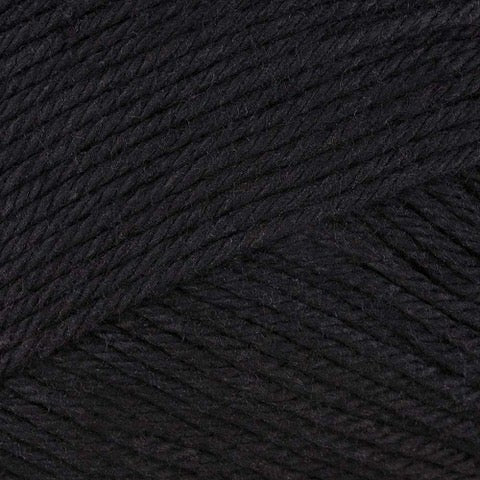 Fiddlesticks Posie - 001 Black - 4 Ply - Cotton - The Little Yarn Store