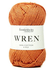 Fiddlesticks Wren - 017 Mandarin - 8 Ply - Cotton - The Little Yarn Store