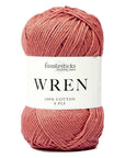 Fiddlesticks Wren - 016 Coral - 8 Ply - Cotton - The Little Yarn Store