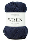 Fiddlesticks Wren - 027 Navy - 8 Ply - Cotton - The Little Yarn Store