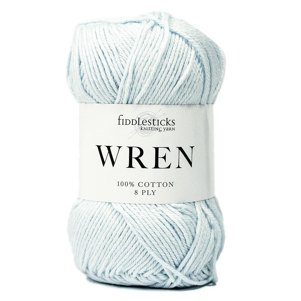 Fiddlesticks Wren - 023 Ice Blue - 8 Ply - Cotton - The Little Yarn Store