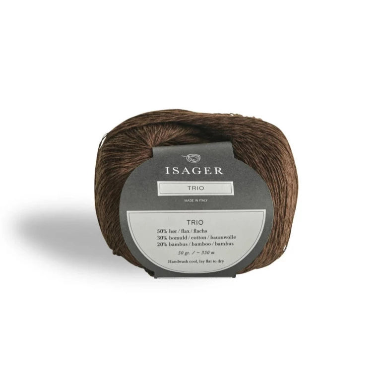 Isager Trio 1 - Chestnut - 2 Ply - Cotton - The Little Yarn Store