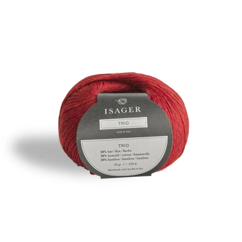 Isager Trio 1 - Strawberry - 2 Ply - Cotton - The Little Yarn Store