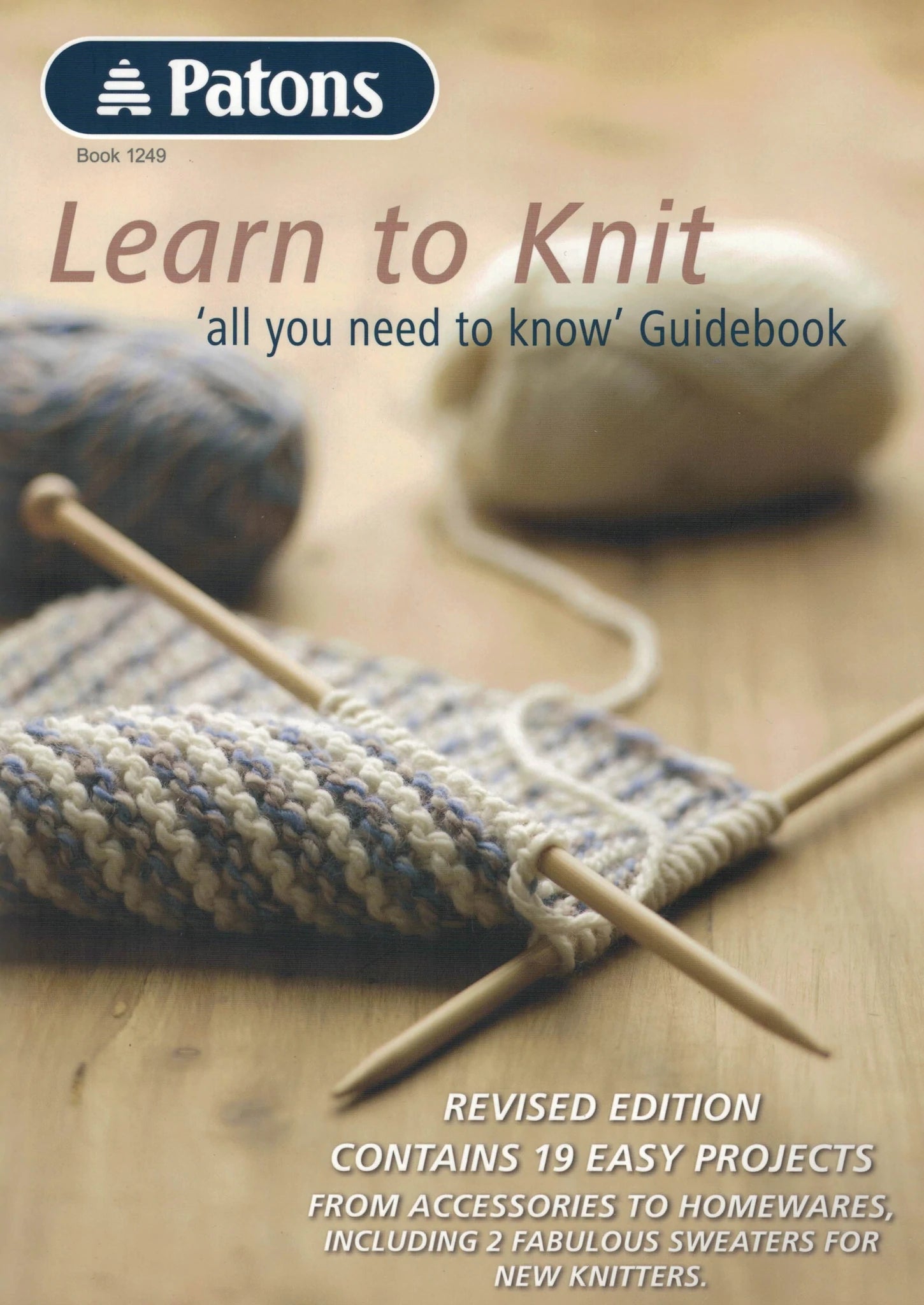 Patons Learn To Knit - Books - Patons - The Little Yarn Store
