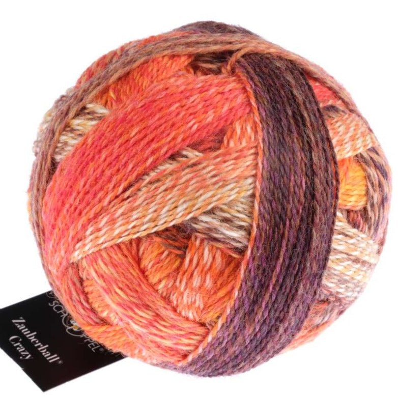 Schoppel-Wolle Zauberball Crazy - 2472 Orangery - 4 Ply - Nylon - The Little Yarn Store