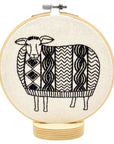 Sweater Weather Sheep Complete Embroidery Kit - Hook, Line, & Tinker Embroidery Kits - The Little Yarn Store