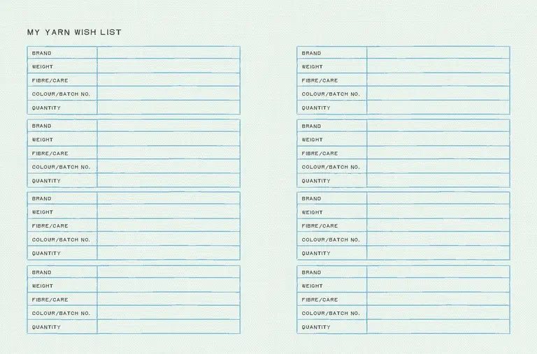 My Knitting Journal