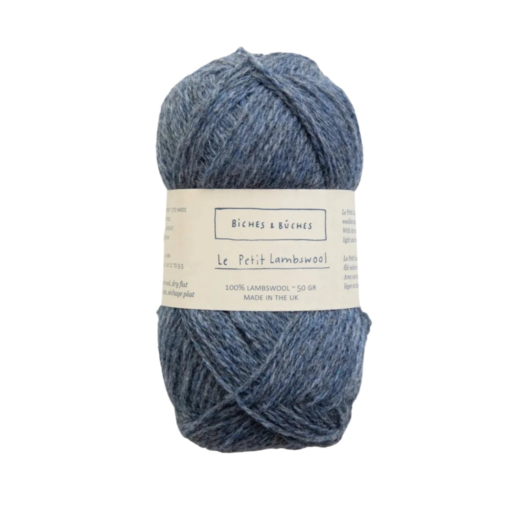 Biches &amp; Buches Le Petit Lambswool - Biches &amp; Buches - Blue Grey - The Little Yarn Store