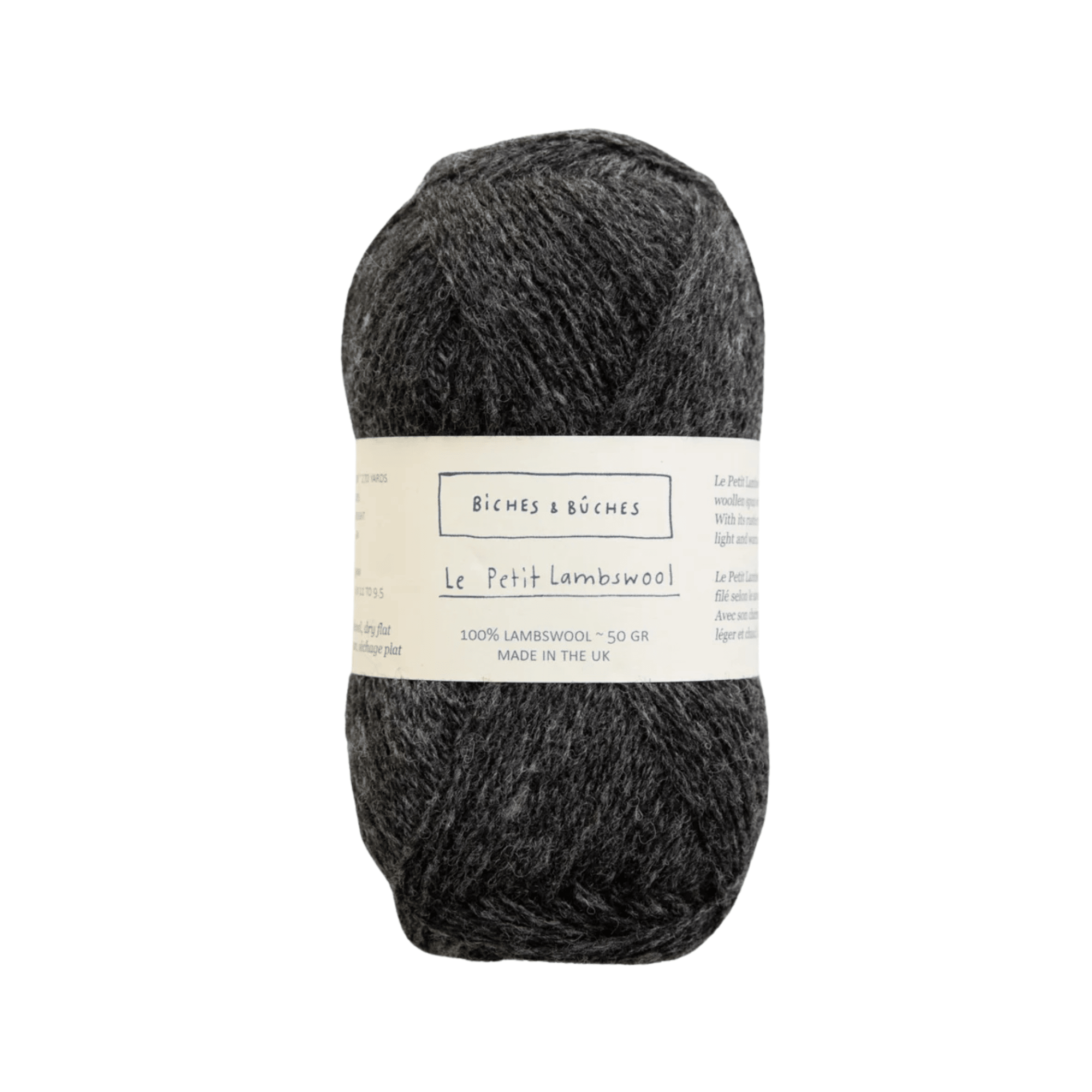 Biches & Buches Le Petit Lambswool - Biches & Buches Dark Burgundy Grey - The Little Yarn Store