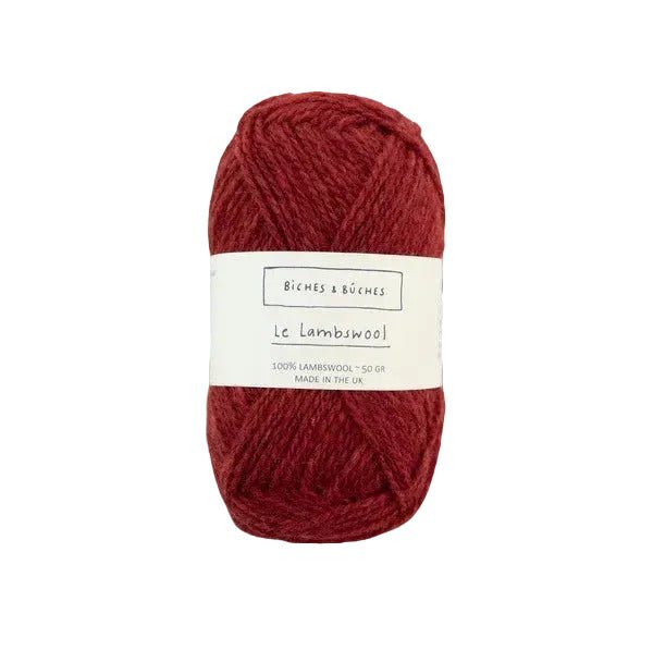 Biches &amp; Buches Le Petit Lambswool - Biches &amp; Buches - Dark Red - The Little Yarn Store