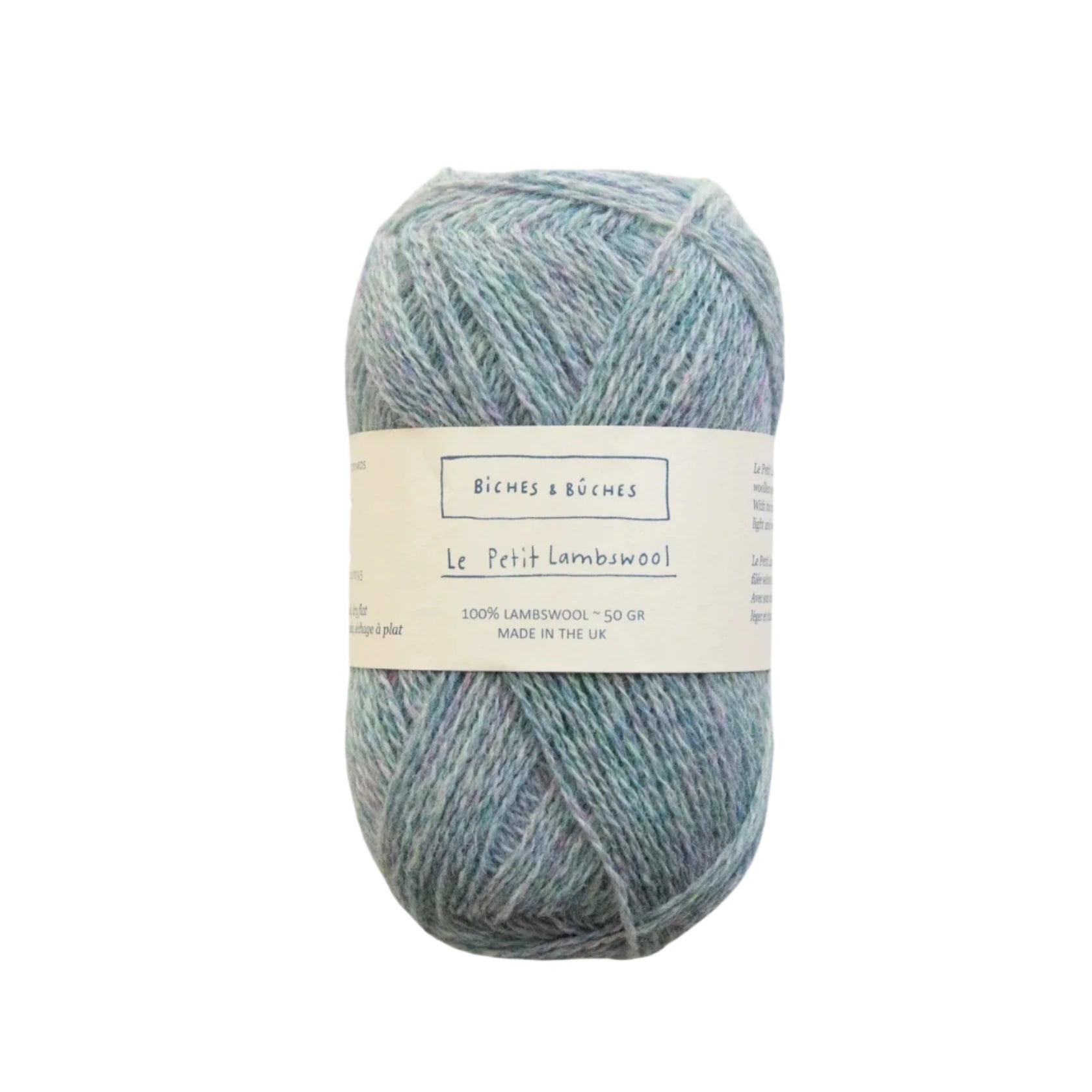 Biches &amp; Buches Le Petit Lambswool - Biches &amp; Buches - Green Pink Turquoise - The Little Yarn Store
