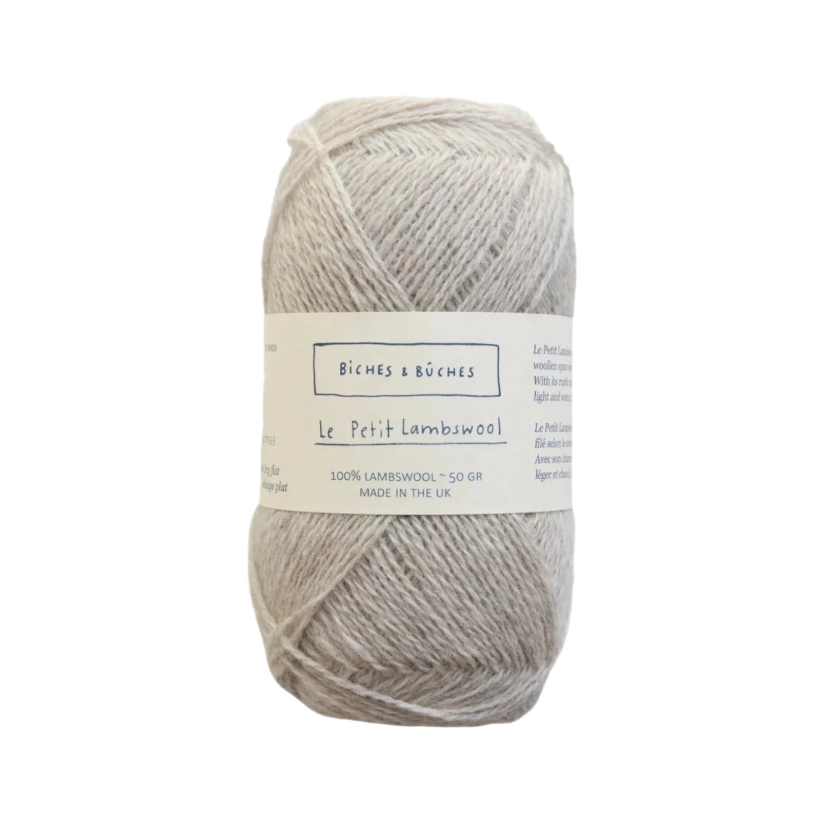 Biches &amp; Buches Le Petit Lambswool - Biches &amp; Buches - Grey Beige - The Little Yarn Store