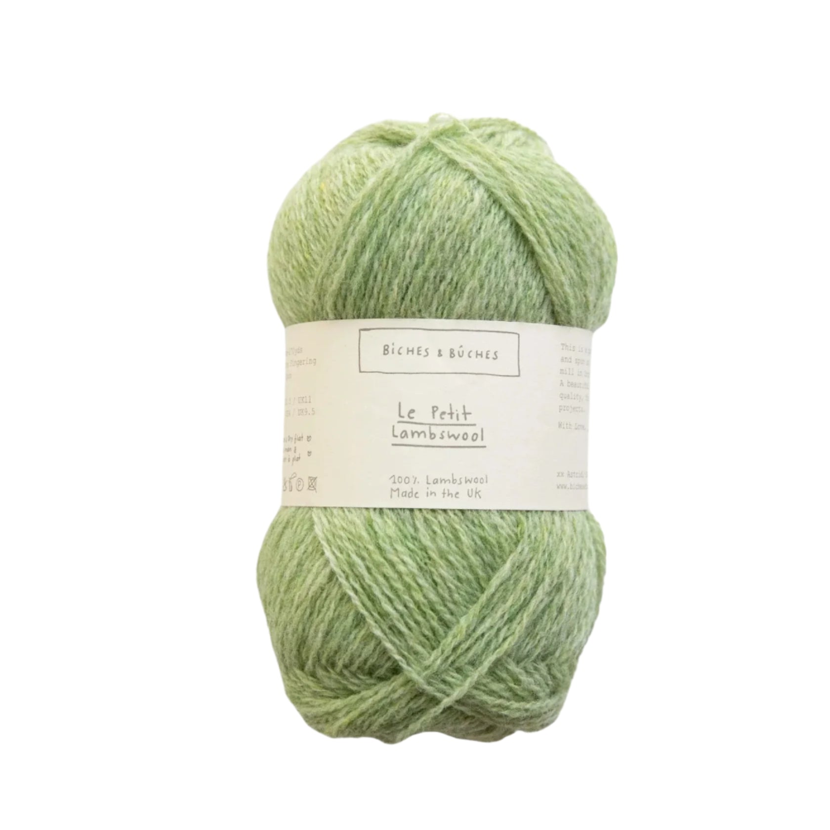 Biches &amp; Buches Le Petit Lambswool - Biches &amp; Buches - Light Green - The Little Yarn Store