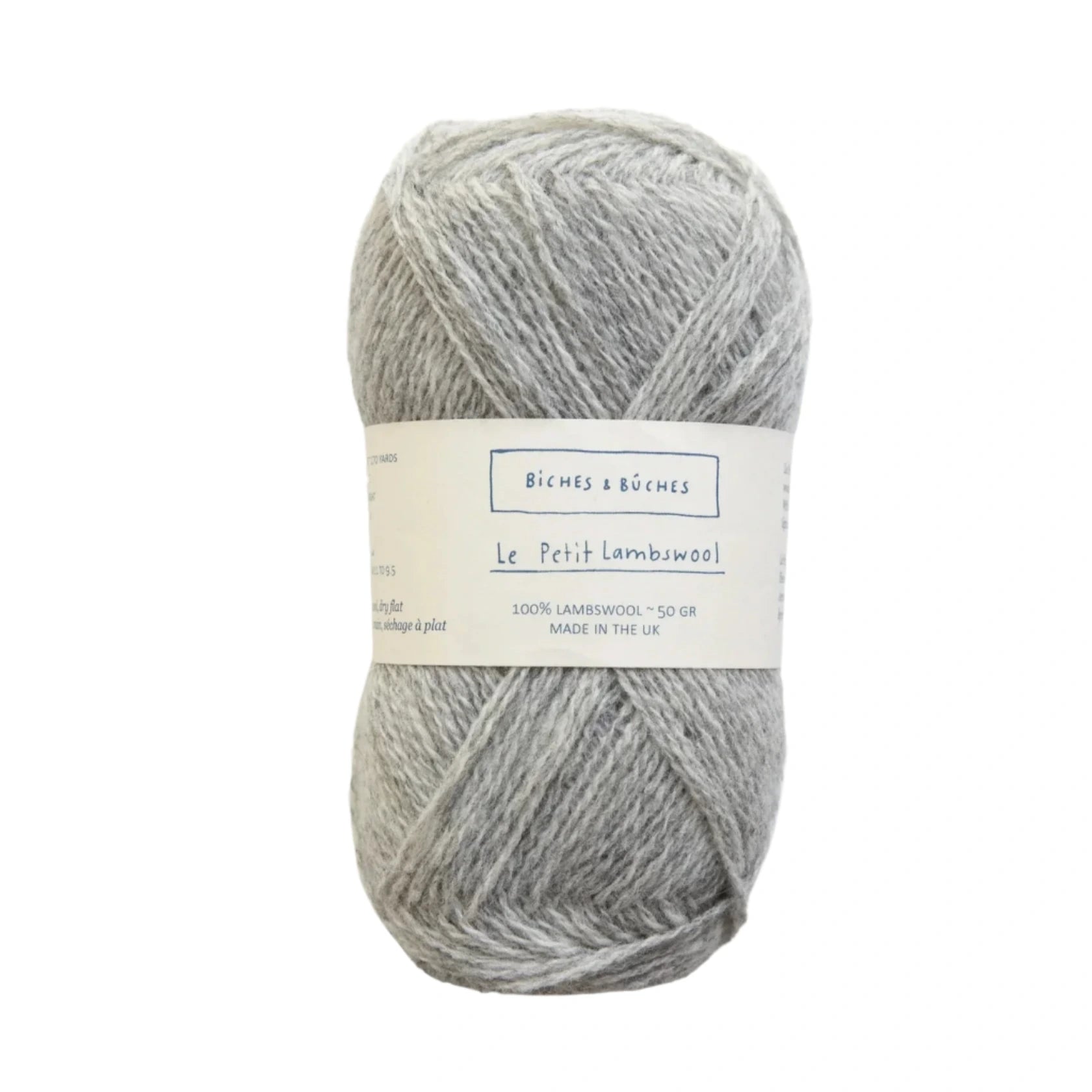 Biches &amp; Buches Le Petit Lambswool - Biches &amp; Buches - Light Grey - The Little Yarn Store