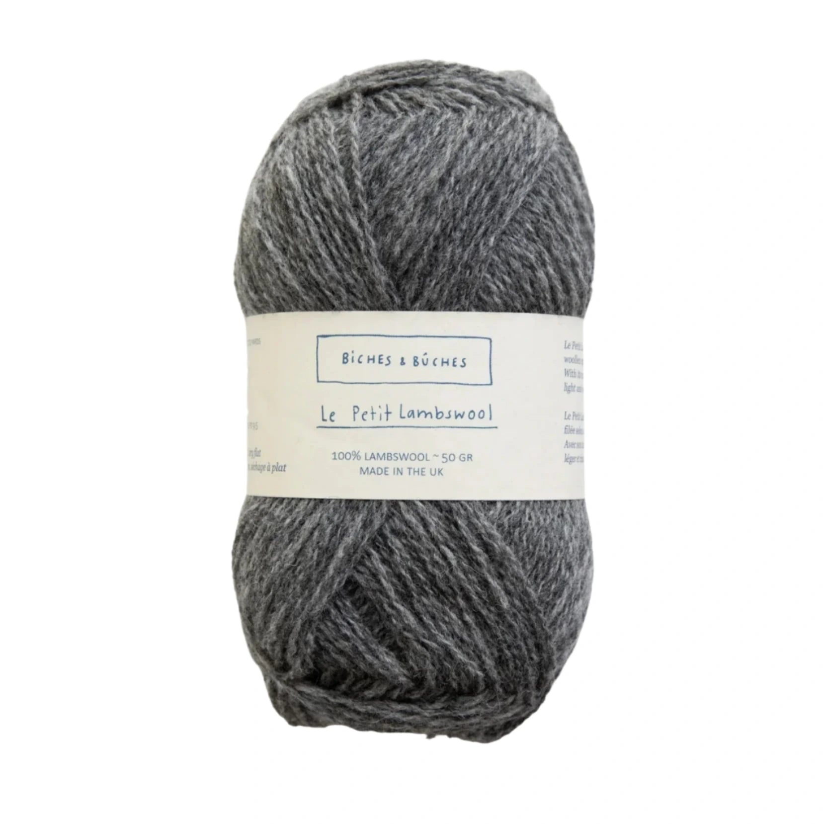 Biches &amp; Buches Le Petit Lambswool - Biches &amp; Buches - Medium Grey - The Little Yarn Store