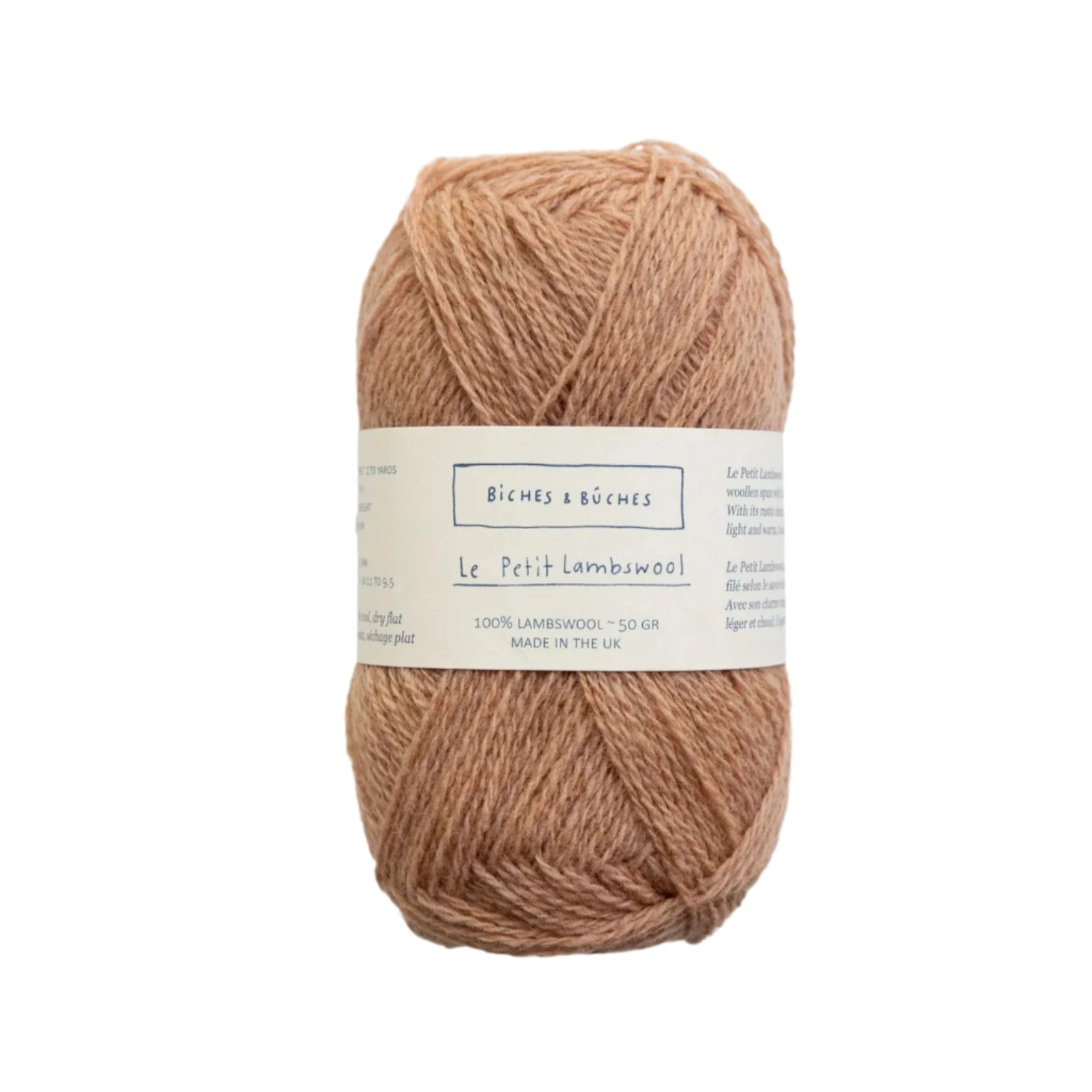Biches &amp; Buches Le Petit Lambswool - Biches &amp; Buches - Medium Peach - The Little Yarn Store