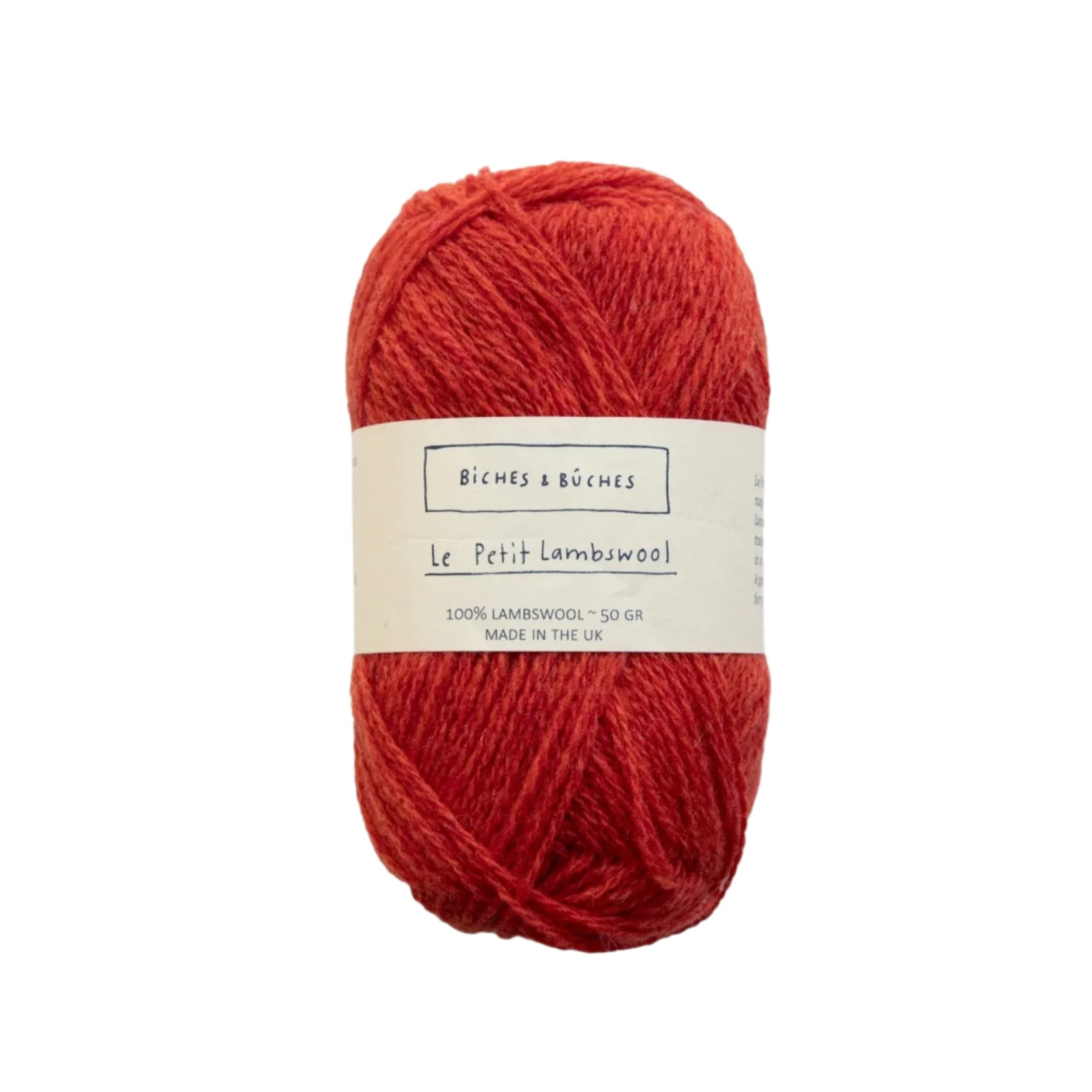 Biches &amp; Buches Le Petit Lambswool - Biches &amp; Buches - Orange Red - The Little Yarn Store